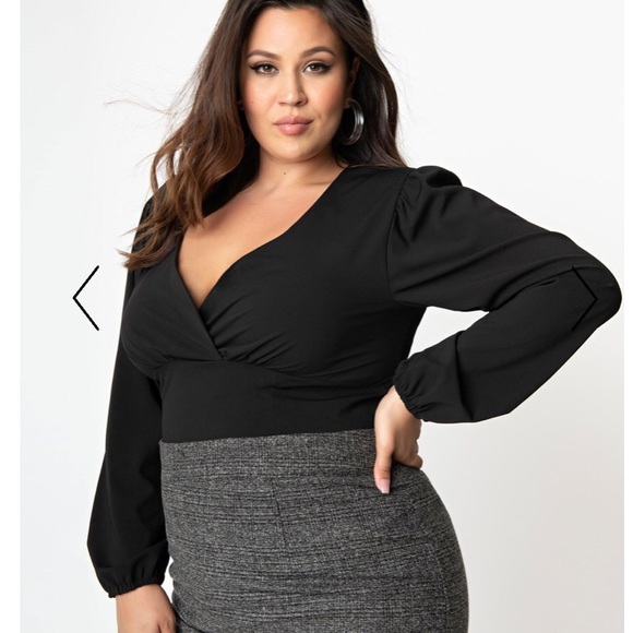 Unique Vintage Tops - NWT Micheline Pitt Blouse for Unique Vintage